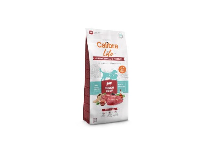 Calibra Dog Life Junior Small&Medium Fresh Beef 2,5kg