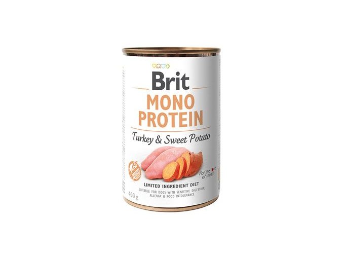 Brit Dog konz Mono Protein Turkey & Sweet Potato 400g