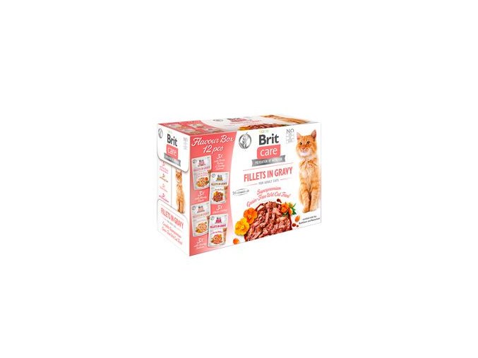 Brit Care Cat Fillets Gravy Flavour box 4x3psc(12x85g)