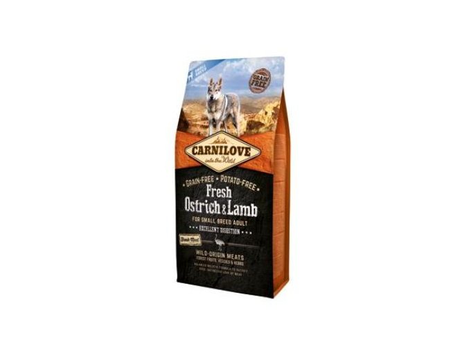 Carnilove Dog Fresh Ostrich&Lamb for Small Breed 6kg