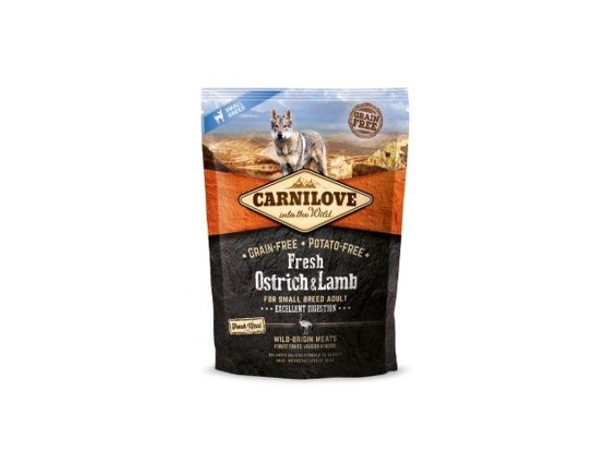 Carnilove Dog Fresh Ostrich&Lamb for Small Breed 1.5kg