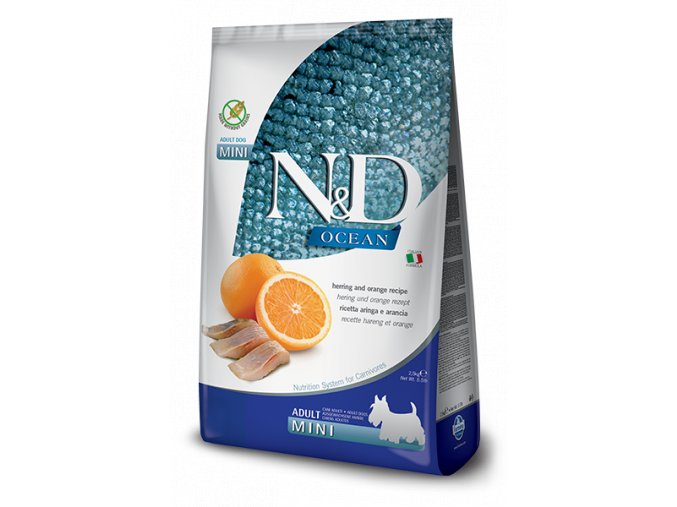 N&D OCEAN DOG Adult Mini Herring & Orange 800g