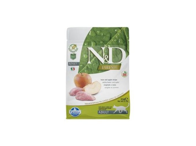 N&D PRIME CAT Adult Boar & Apple 300g
