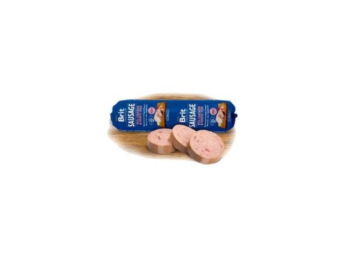 Brit Sausage Chicken & White Fish 800g