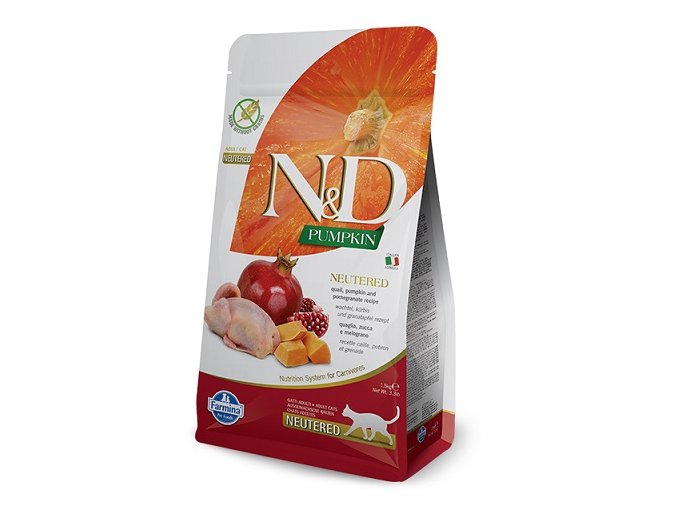 N&D GF Pumpkin CAT NEUTERED Quail & Pomegranate 5 kg