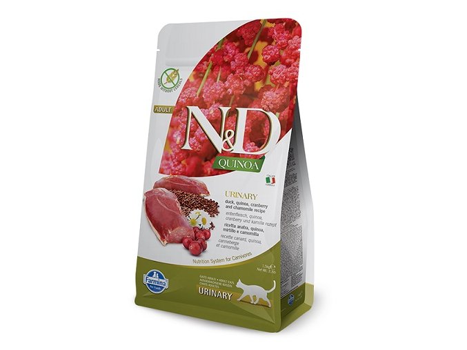 N&D GF Quinoa CAT Urinary Duck & Cranberry 1,5kg