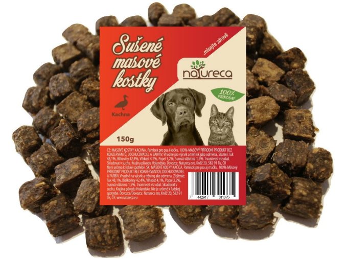 Natureca Masové kostky Kachna 100% maso 150 g