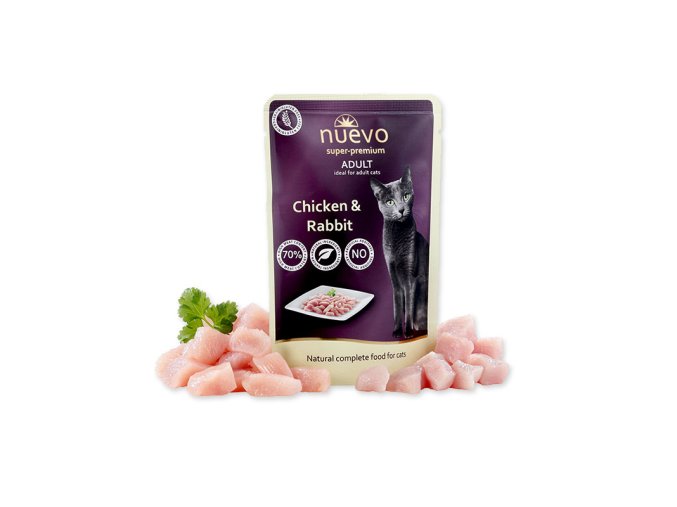 Nuevo Cat Adult kuře & králík 85 g