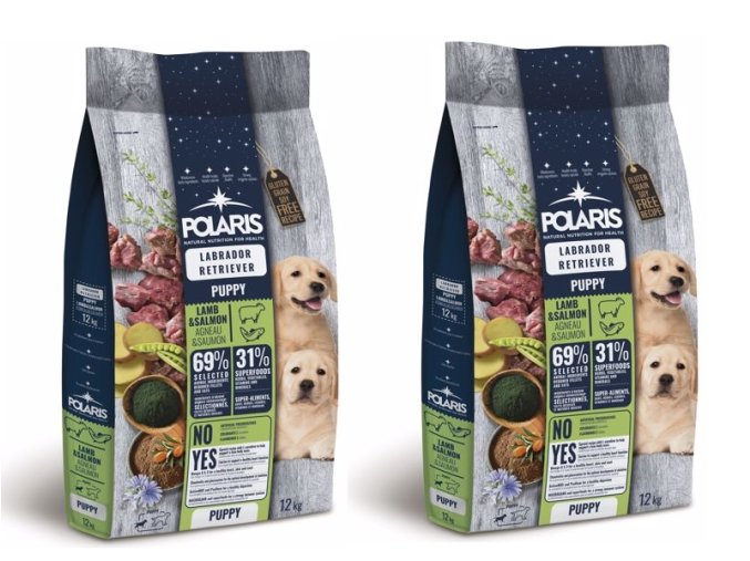Polaris GF pes Puppy Labrador jehně, losos 2 x 12 kg