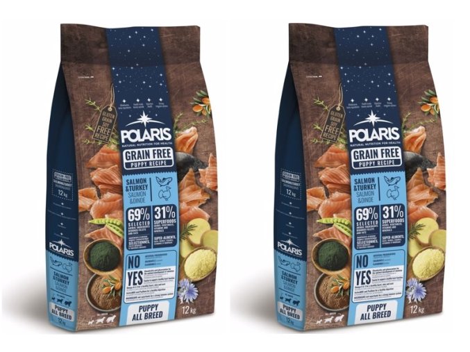 Polaris GF pes Puppy All losos, krůta 2 x 12 kg