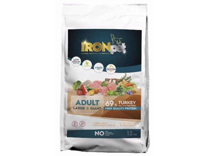 IRONpet TURKEY Large & Giant Adult 12kg