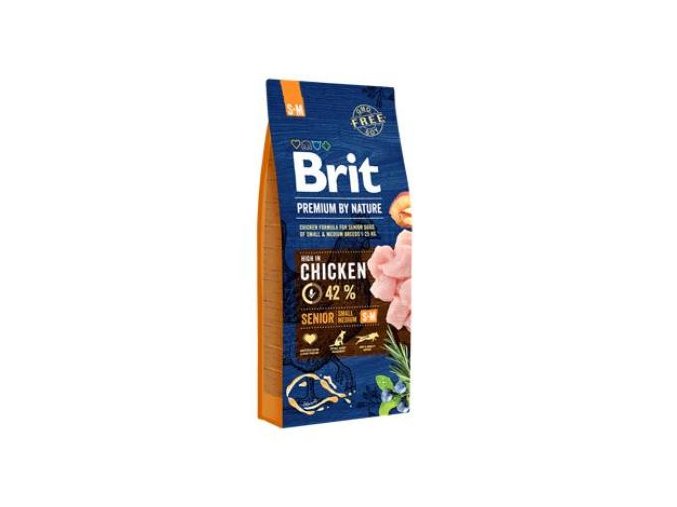 Brit Premium Dog by Nature Senior S+M 15kg