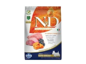 N&D GF Pumpkin DOG Adult Mini Lamb & Blueberry 7kg