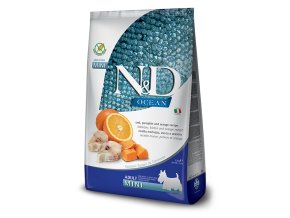 N&D OCEAN DOG Adult Mini Codfish & Pumpkin & Orange 7kg