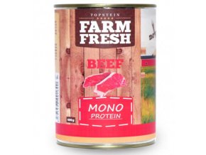 farm fresh dog monoprotein konzerva beef 800g