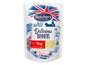 Butcher's Cat Delic. Dinner hovězí kapsa 100g