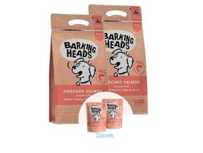 BARKING HEADS Pooched Salmon 2 x 12kg  + 2 x BARKING HEADS kapsička 300g