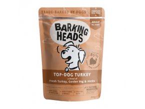 BARKING HEADS Top Dog Turkey kapsička 300g