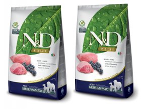 N&D Prime Dog Adult M/L Lamb & Blueberry 2 x 12 kg