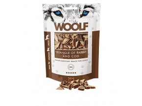 WOOLF pochoutka Rabbit and Cod Triangle 100g