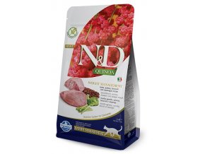 N&D GF Quinoa CAT Weight Mngmnt Lamb & Broccoli 1,5 kg