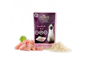 Nuevo kotě drůbeží s rýží 85 g