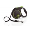 Vodítko FLEXI Black Design S pásek 5m/15kg - zelená