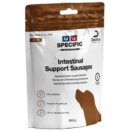 SPECIFIC CT-IS Intestinal Support Sausages – Šetrné trávenie - PAMLSKY pre psov, 8 × 200 g