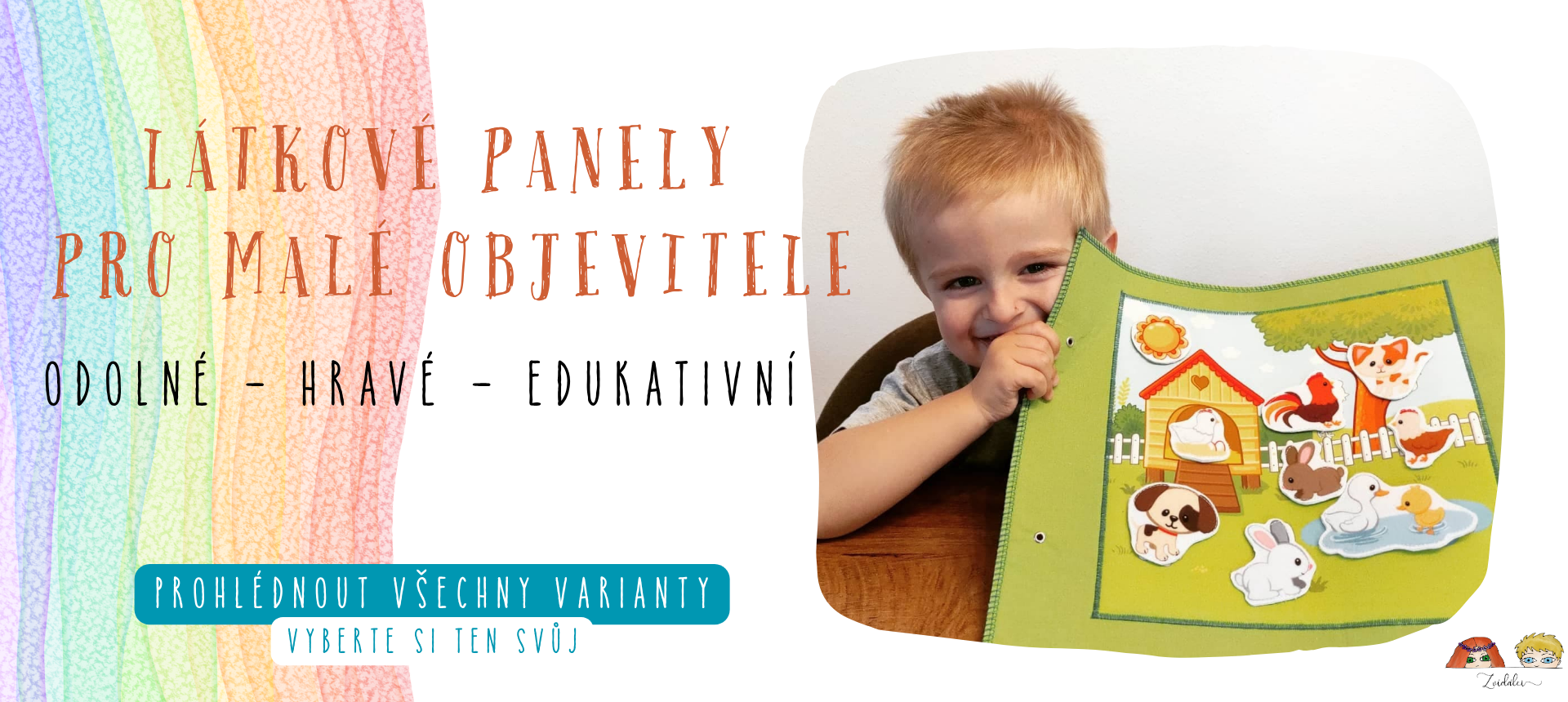 Látkové panely pro děti – odolné, hravé a edukativní
