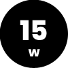 15W