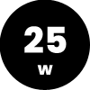 25W