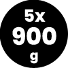 5×900g