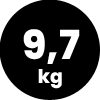 9,7kg