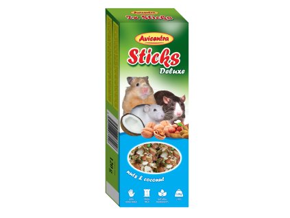 Avicentra tyčinky pro malé hlodavce s ořechy a kokosem 2ks