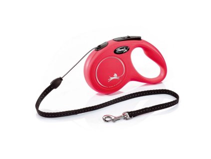 Flexi New Classic lankové červené vel. XS 3m/8kg