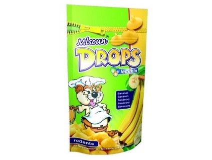Mlsoun Drops banán s lecitinem 75g