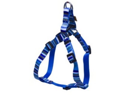 Popruhový postroj 1cm proužky č.1 modrý