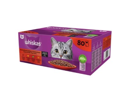 Whiskas kaps. Klasický výběr ve šťávě 80×85g AKCE