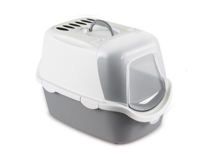 Toaleta krytá Cathy Easy Clean bílá/šedá 56×40×40cm