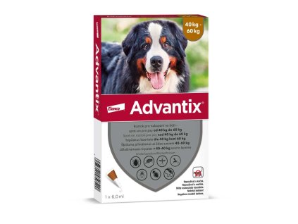 Advantix Spot On 1×6ml pro psy 40-60kg