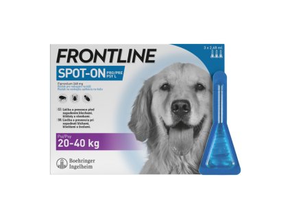 FRONTLINE SPOT ON pro psy L (20-40kg) - 3×2,68ml