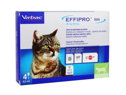 Effipro DUO Cat (1-6kg) 50/60mg, 4×0,5ml