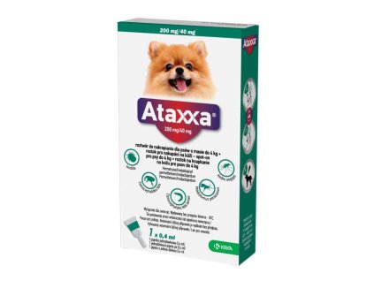 Ataxxa Spot-on Dog S 200mg/40mg 1×0,4ml