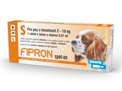 Fipron 67mg Spot-On Dog S sol 1×0,67ml