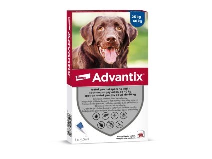 Advantix Spot On 1×4ml pro psy nad 25-40kg