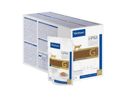 Veterinary HPM Cat Digestive Support Gastro G1 Loaf 12×85g