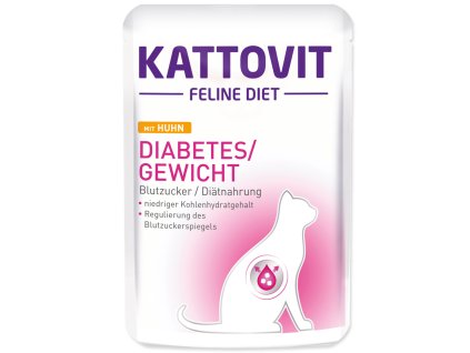 Kattovit Cat kaps. Diabetes/Gewicht kuře 85g