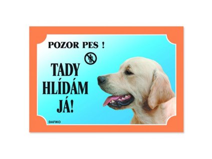 Cedulka zlatý retrívr