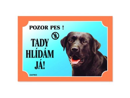 Cedulka labradorský retrívr tmavý