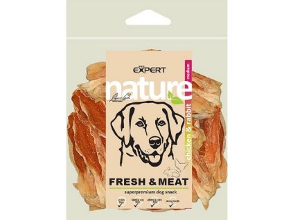 Pet Expert Dog králičí uši plněné kuřecím masem 500g